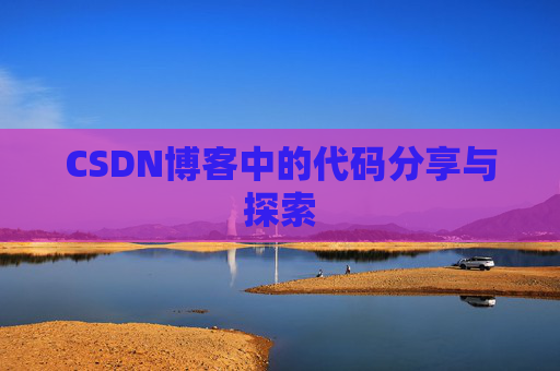 CSDN博客中的代码分享与探索